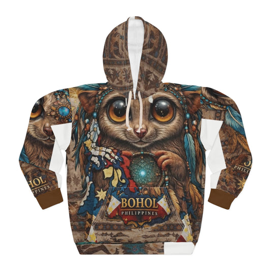 Bohol tarsier Graphic Hoodie – Philippine Island Scenic Pullover